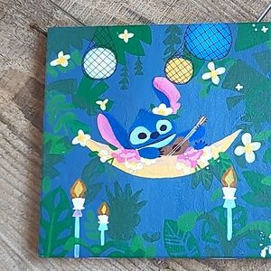 Tile painted stitch picture!